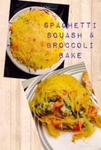 spaghetthi squash and broccoli